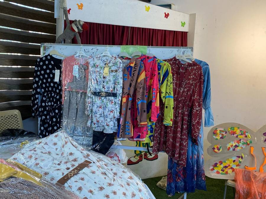 New clothes laid out for the children